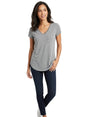Image for Women's Plain Solid Top,Grey