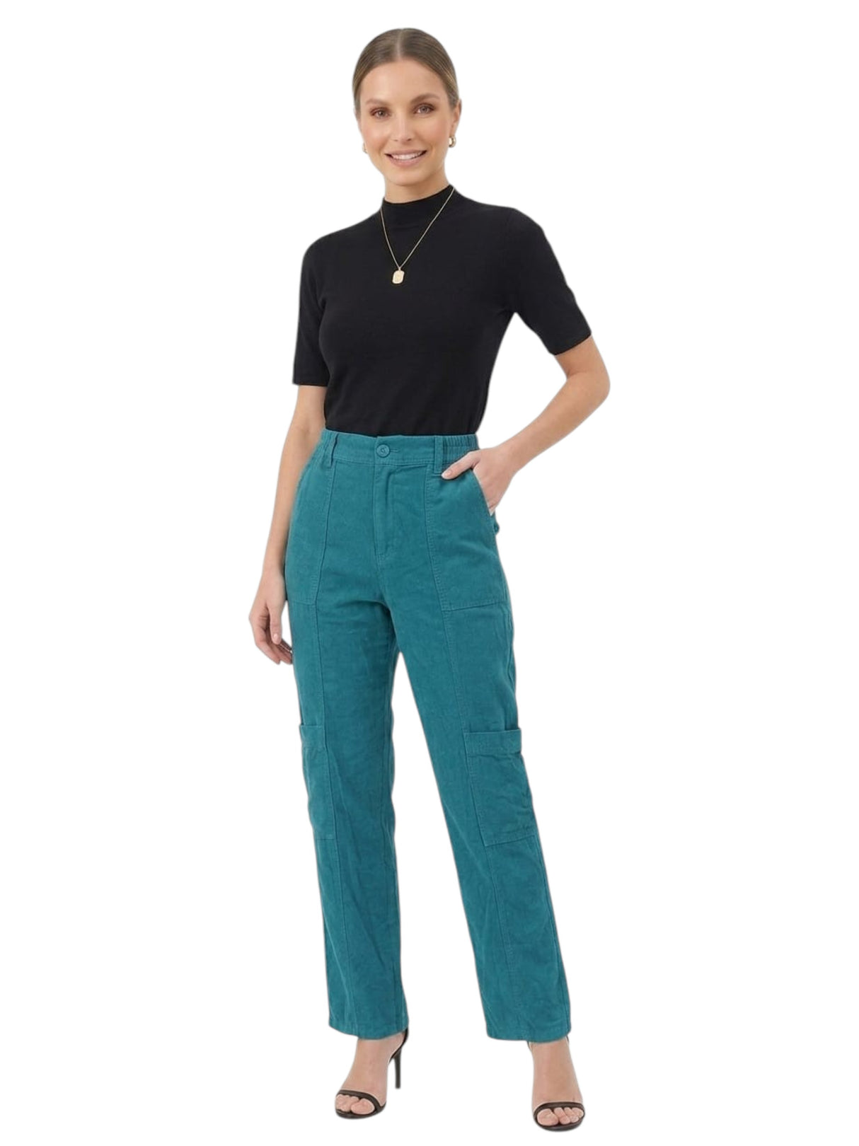 Image for Women's Plain Pant,Turquoise