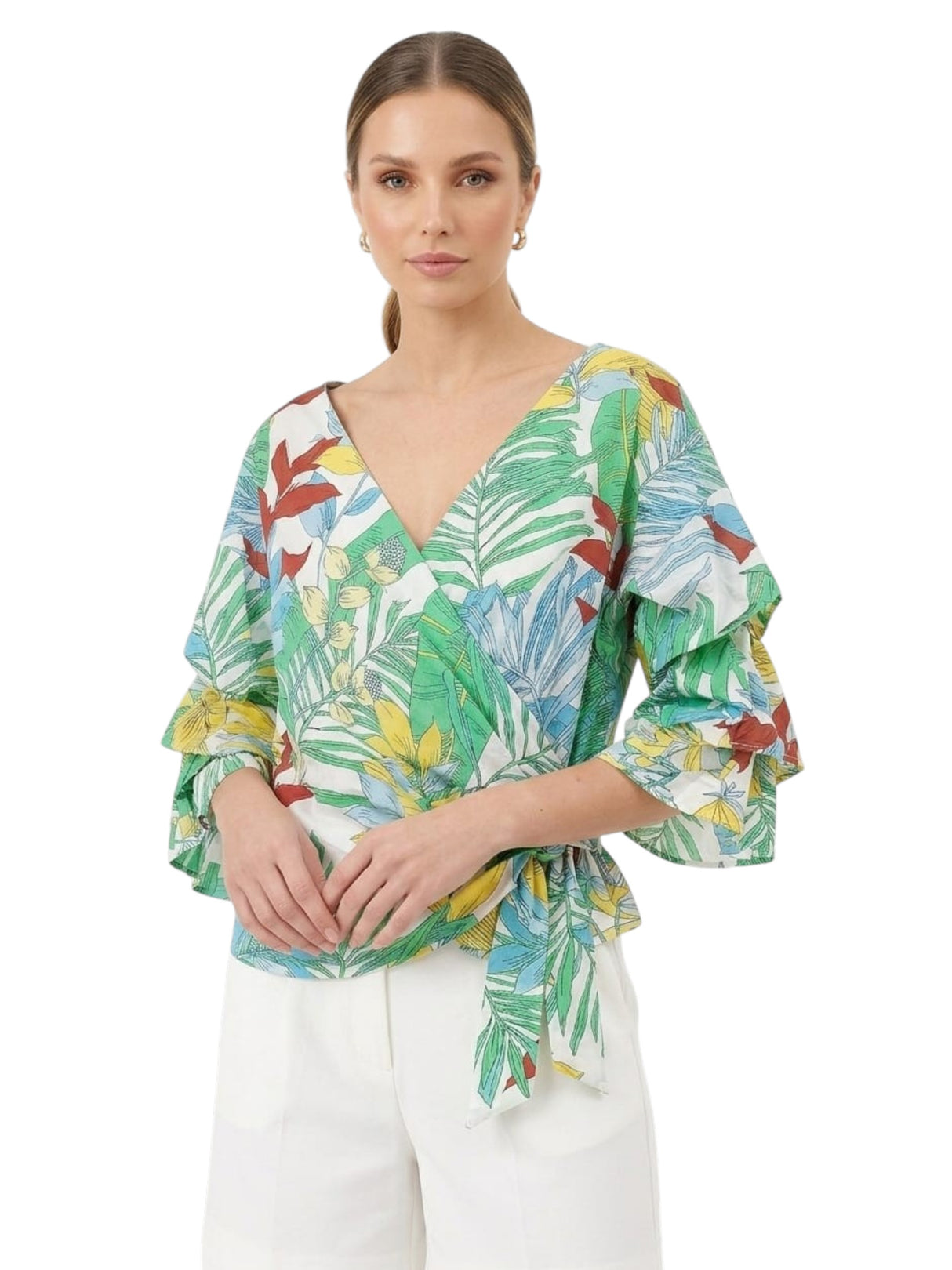 Image for Women's Printed Top,Multi