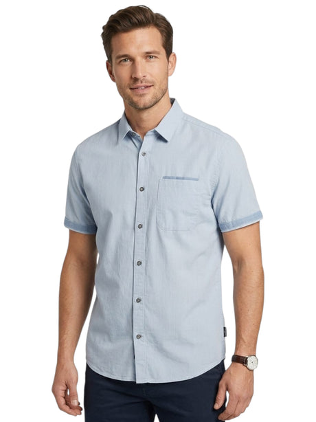 Image for Men's Plain Solid Dress Shirt,Light Blue