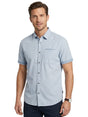 Image for Men's Plain Solid Dress Shirt,Light Blue