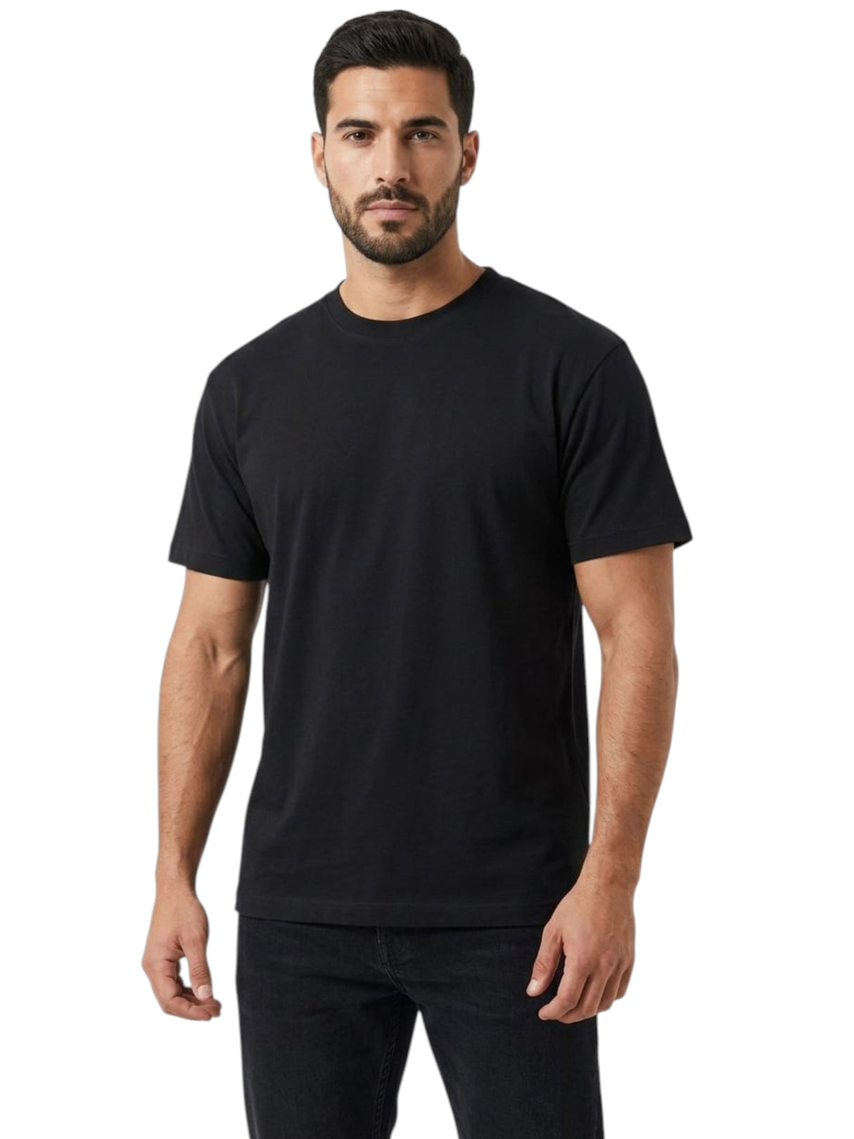 Image for Men's Plain Solid Top,Black