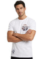 Image for Men's Brand Logo Printed Top,White