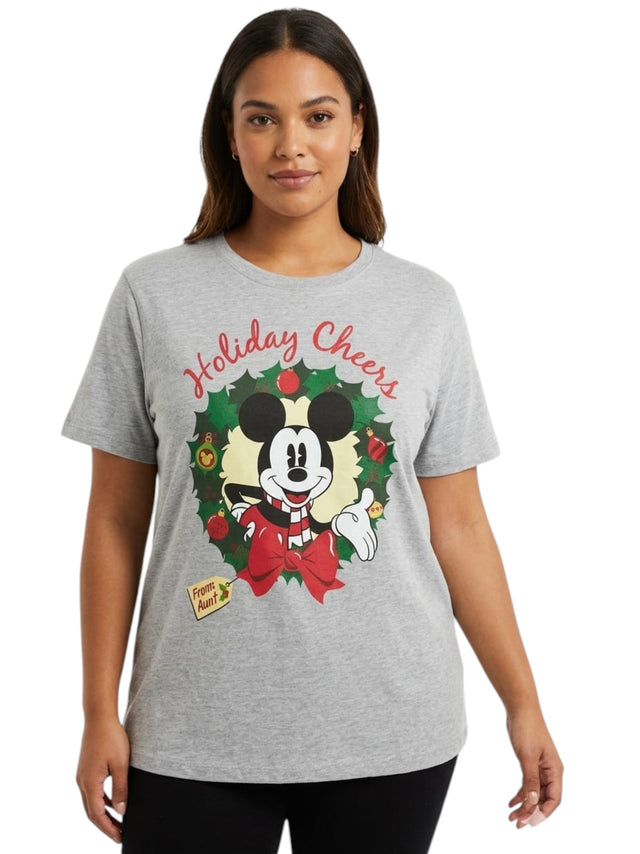 Image for Women's Graphic Printed Top,Grey