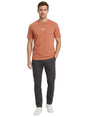 Image for Men's Brand Logo Printed Top,Burnt Orange