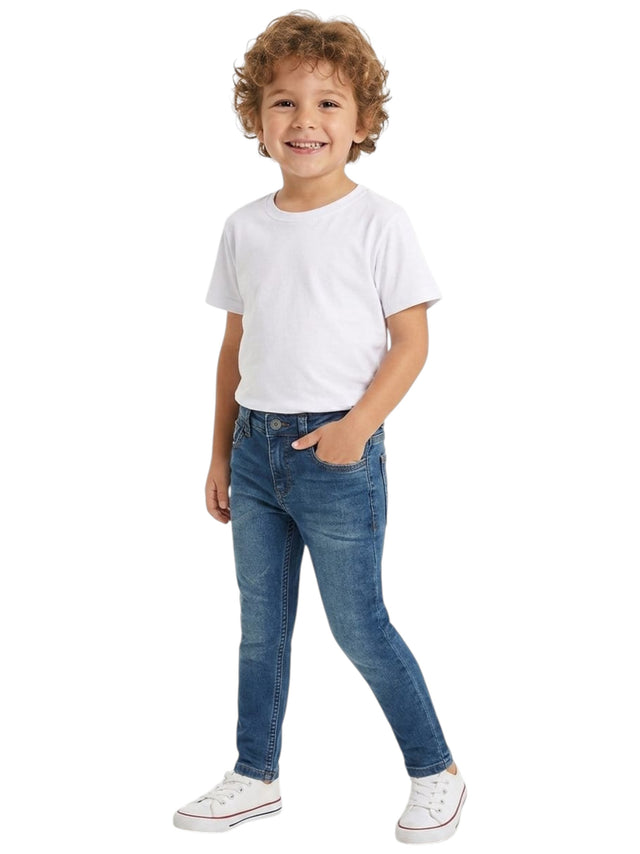 Image for Kids Boy's Washed Jeans,Navy