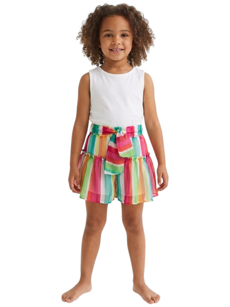 Image for Kids Girl's Multicolored Stripped Short,Multi