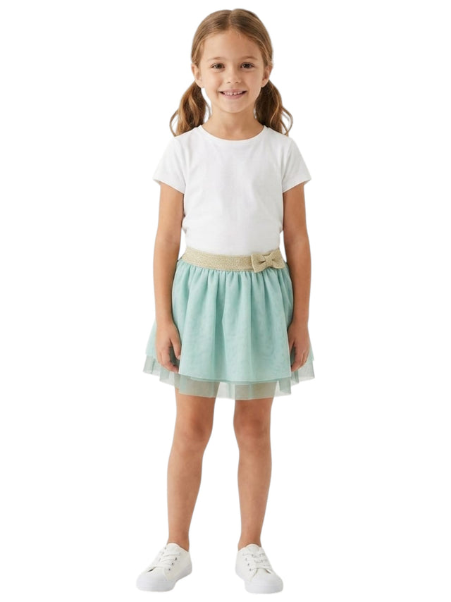 Image for Kids Girl's Ruffled Skirt,Aqua