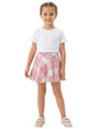 Image for Kids Girl's Shiny Plaid Skirt,Rose