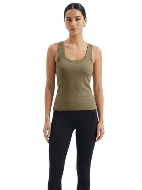 Image for Women's Ribbed Sport Top,Dusty Olive