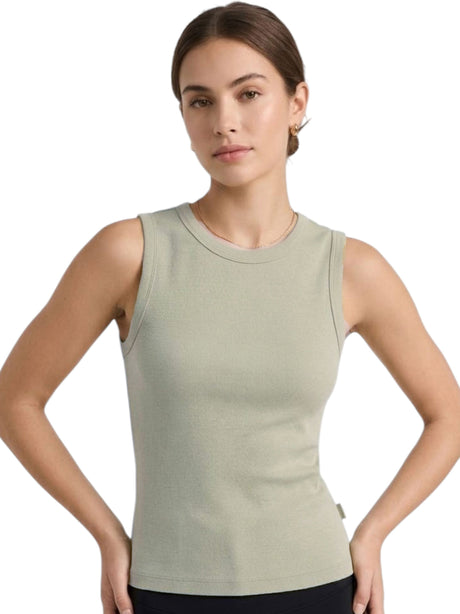 Image for Women's Ribbed Sport Top,Stone