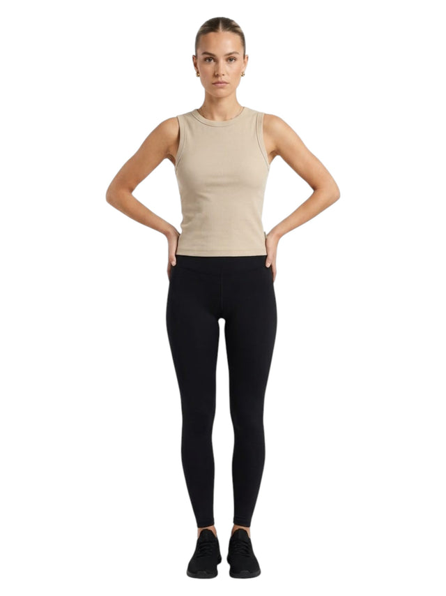Image for Women's Ribbed Sport Top,Beige