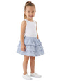 Image for Kids Girl's Blue Striped Skirt,White/Blue