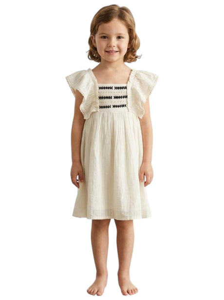 Image for Kids Girl's Textured Dress,Off White