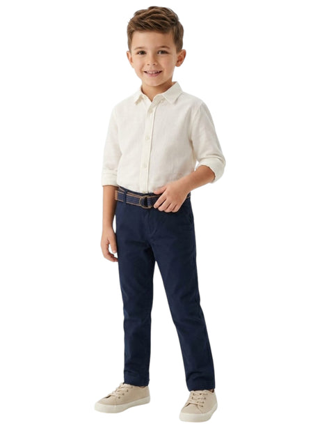 Image for Kids Boy's Plain Pant&Belt,Navy