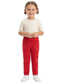 Image for Kids Girl's Ribbed Pant,Red
