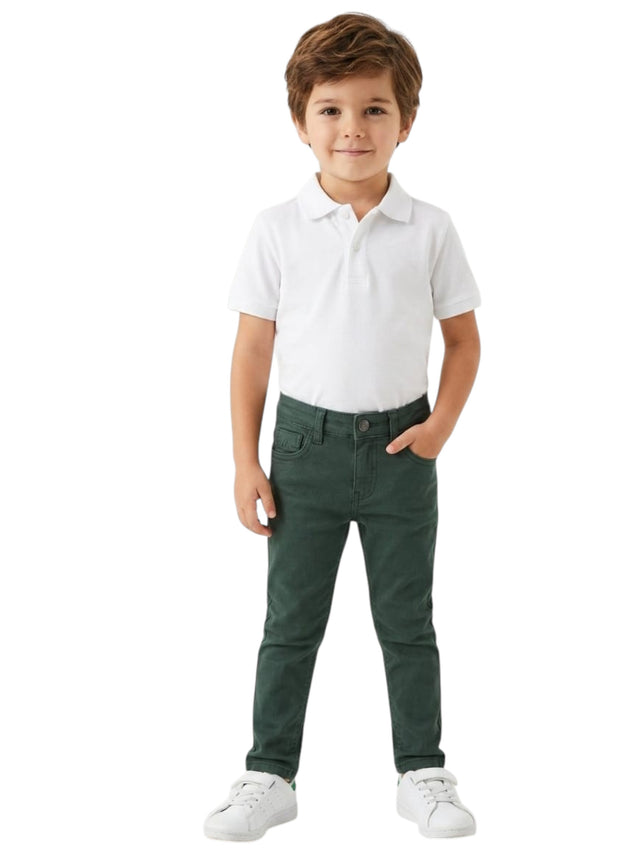 Image for Kids Boy's Plain Pants,Olive