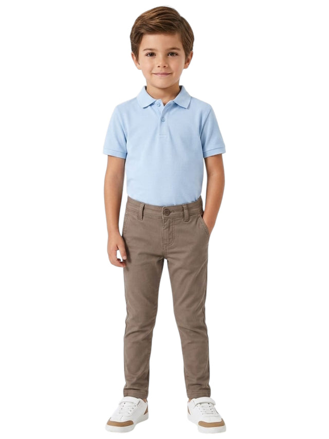 Image for Kids Boy's Plain Pant,Olive Brown