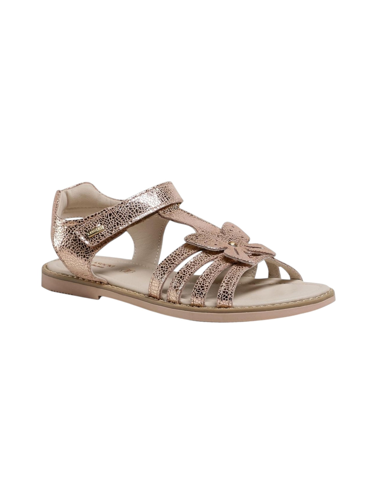 Image for Kids Girl's Ribbed Sandals,Bronze