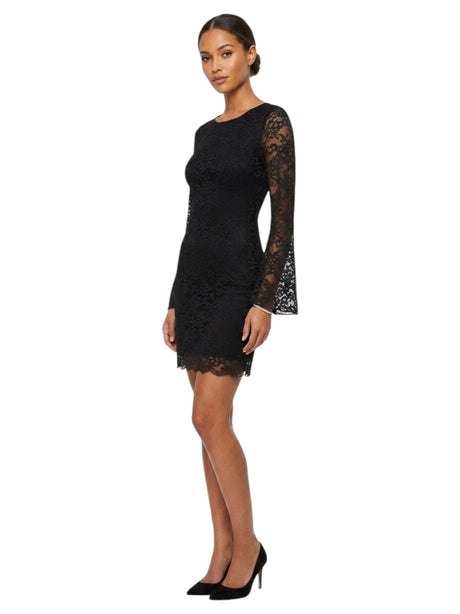 Image for Women's Mesh Fabric Dress,Black