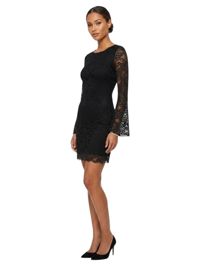 Image for Women's Mesh Fabric Dress,Black