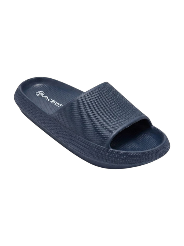 Image for Men's Textured Slippers,Navy