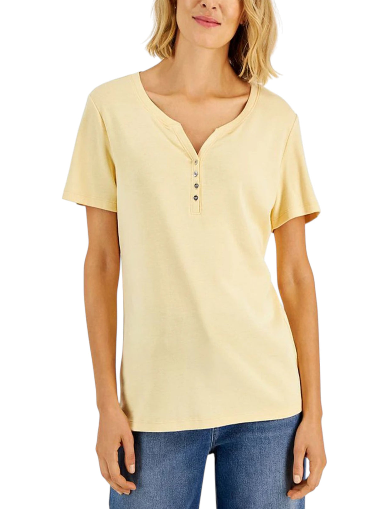 Image for Women's Plain Top,Yellow