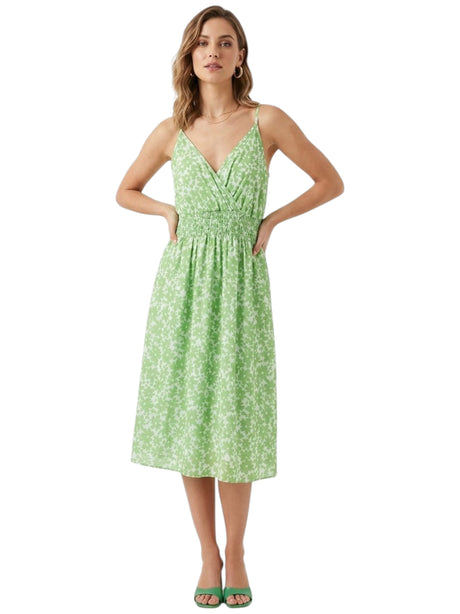 Image for Women's Printed Dress,Green