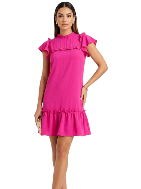 Image for Women's Plain Dress,Pink