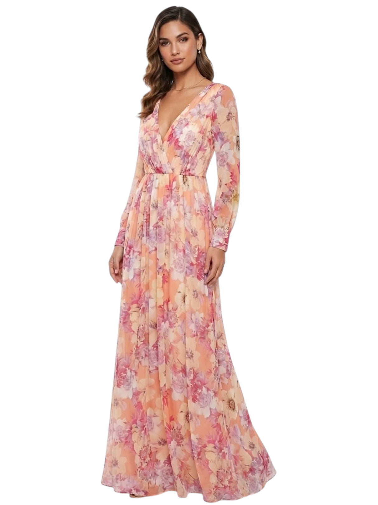 Image for Women's Floral Printed Dress,Multi