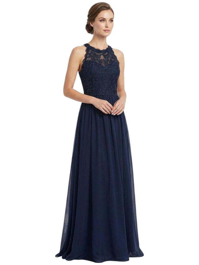Image for Women's Embroidered Design Dress,Navy