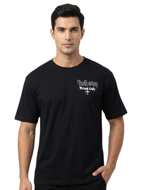 Image for Men's Printed Top,Black