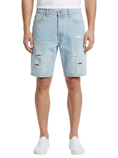 Image for Men's Cropped Jeans Short,Blue