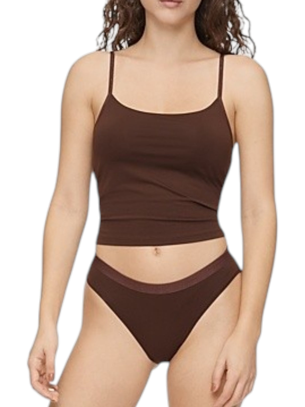Image for Women's Plain Sport Bra,Brown
