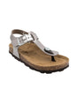 Image for Kids Girl's Ribbed Sandals,Metallic