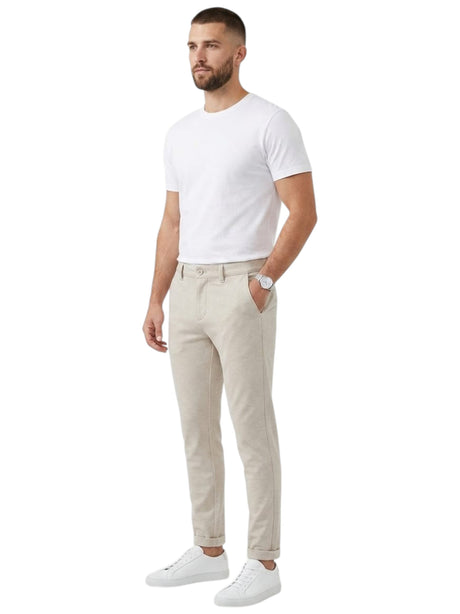 Image for Men's Plain Pant,Light Beige