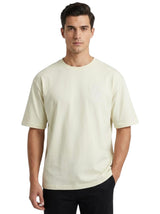 Image for Men's Printed Top,Cream Yellow