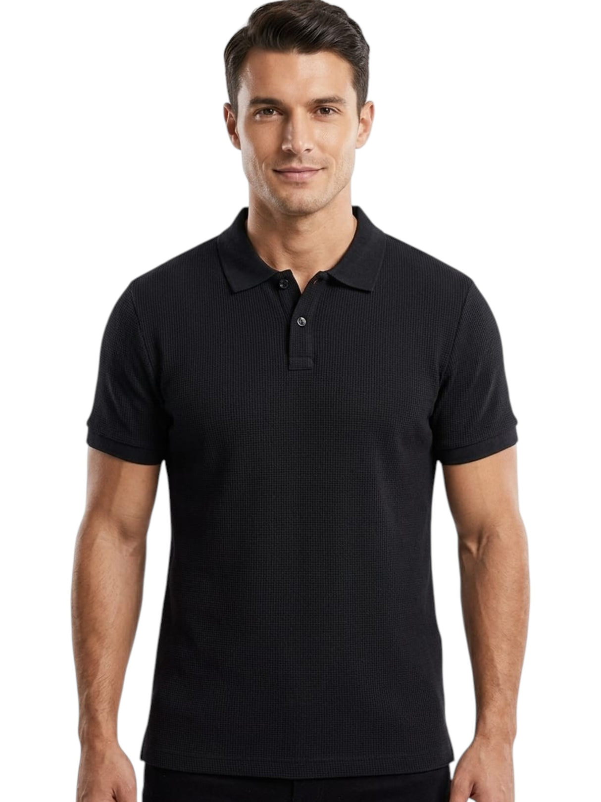Image for Men's Textured Top,Black