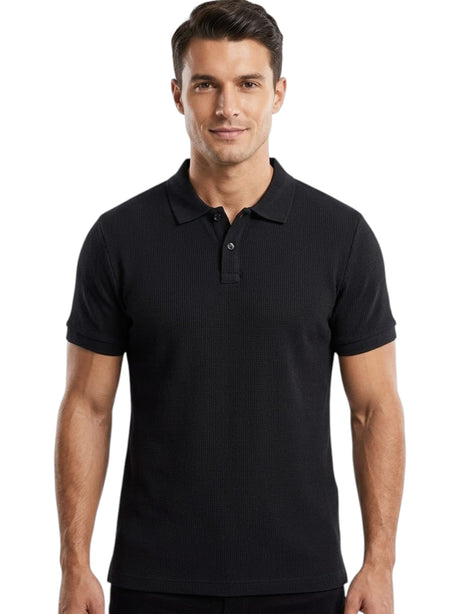 Image for Men's Textured Top,Black