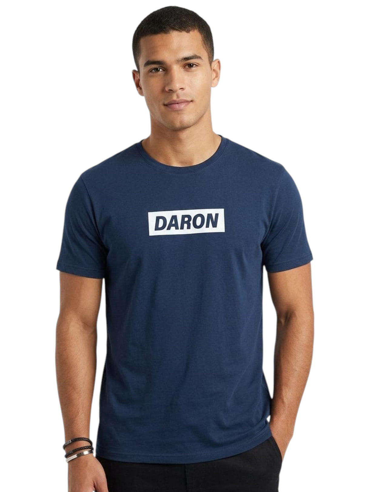 Image for Men's Printed Top,Navy