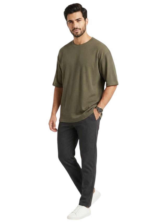 Image for Men's Textured Top,Olive