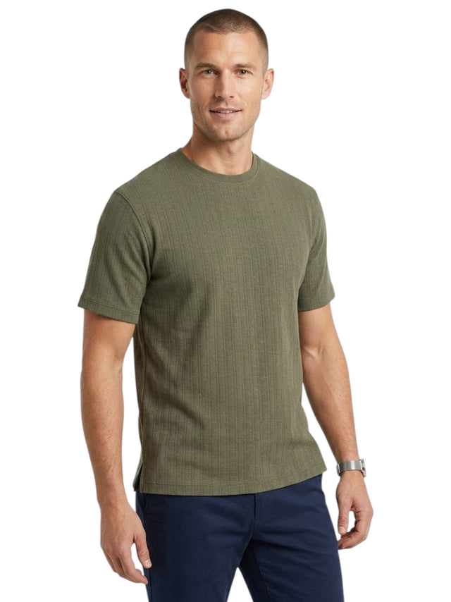 Image for Men's Textured Top,Olive