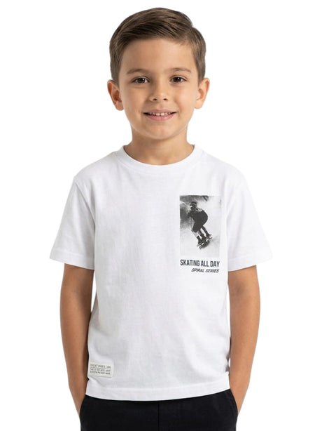 Image for Kids Boy's Printed Top,White