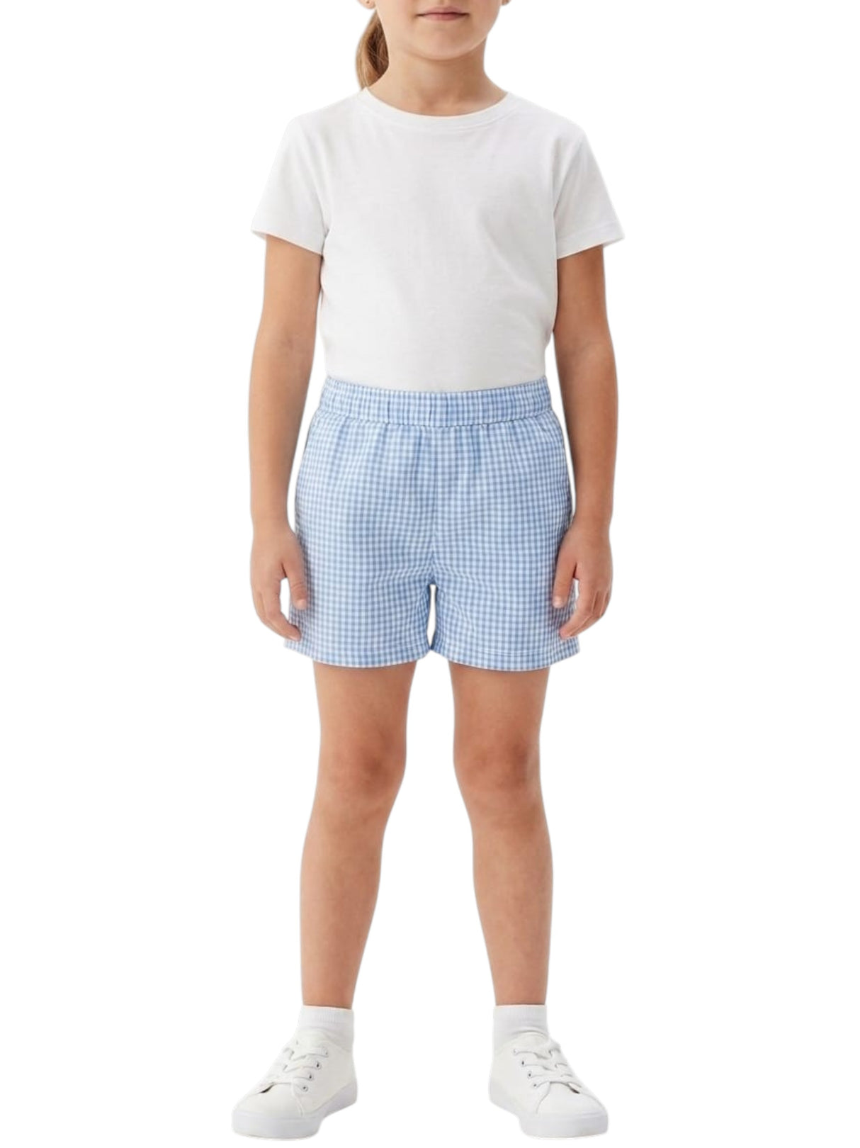 Image for Kids Girl's Plaid Short,Blue