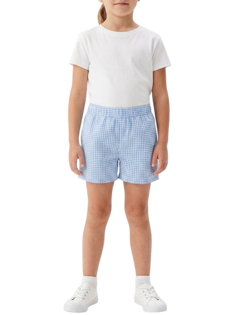 Image for Kids Girl's Plaid Short,Blue