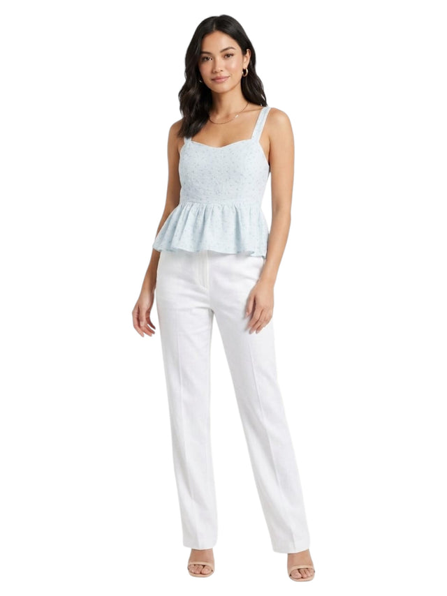 Image for Women's Printed Top,Light Blue