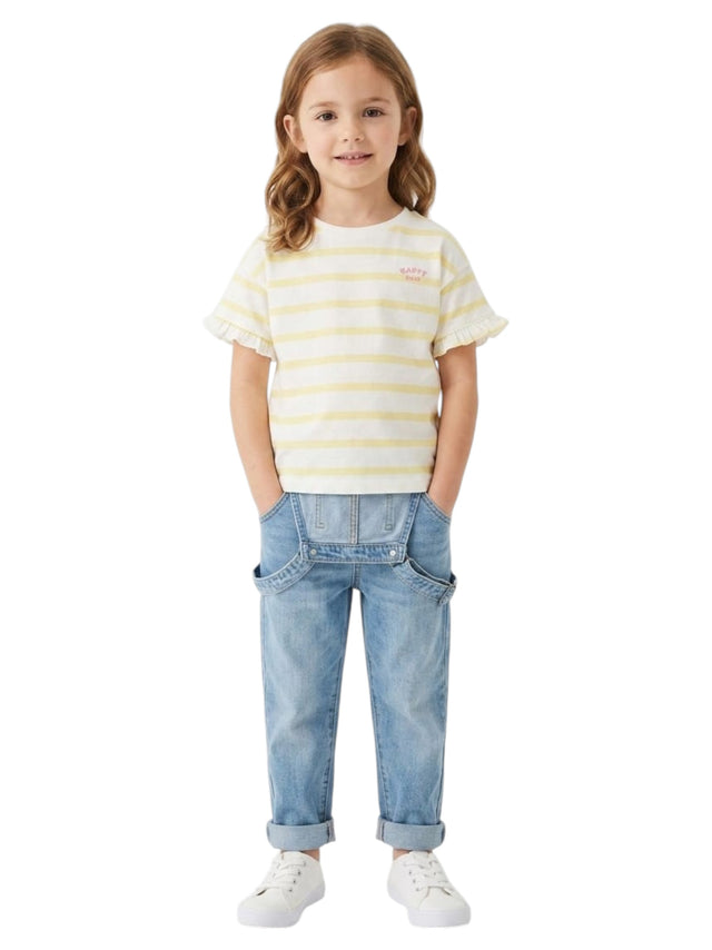 Image for Kids Girl's Stripped Top,White
