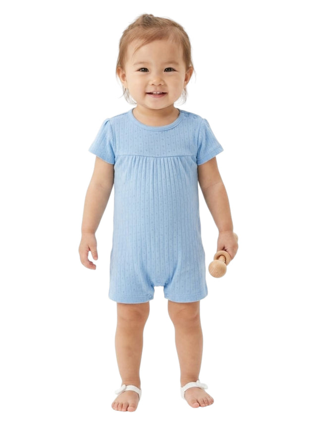 Image for Kids Girl's Textured Bodysuit,Blue