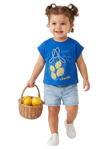 Image for Kids Girl's Printed Top,Indigo