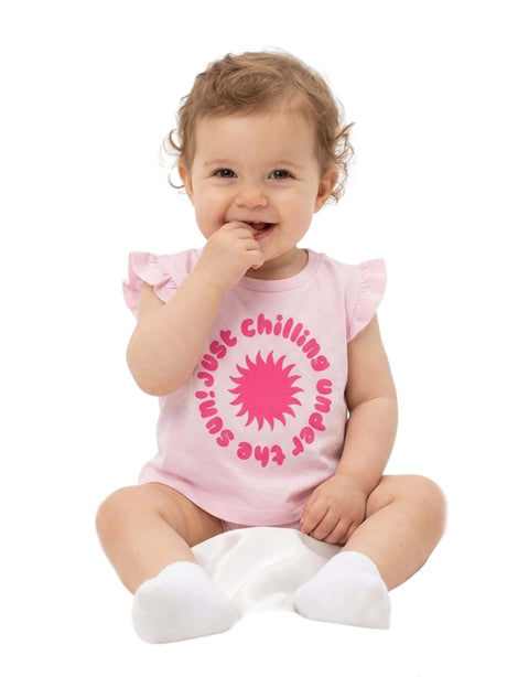 Image for Kids Girl's Printed Top,Pink